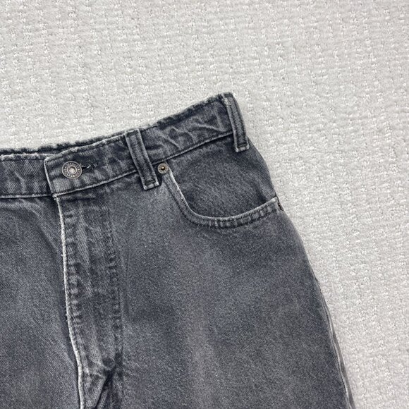 Vintage Levis 531 Grey Denim Shorts Mens 28 Made Canada Cutoff Distressed 90s - Picture 3 of 15